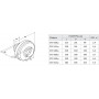 ZILON ZFO 200 p вентилятор канальный круглый — 1103 м³/ч, Ø200 (220В)